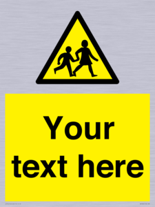 Custom Warning children Sign